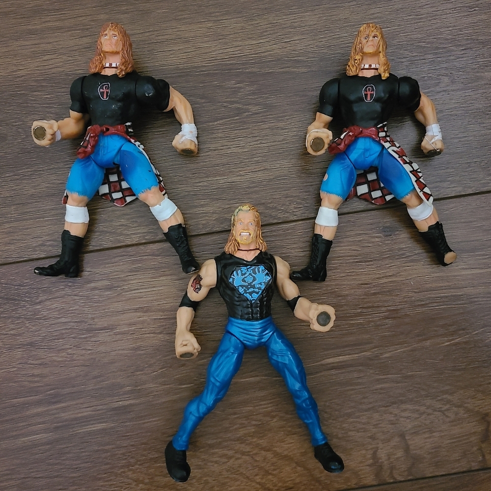 WCW 99 Grip 'N Flip Loose Wrestling Action Figures 2 Raven & Diamond Dallas Page